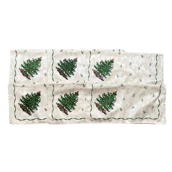 Spode Set of 6 Cloth Christmas Tree Fabric Napkins - Picture 4 of 5
